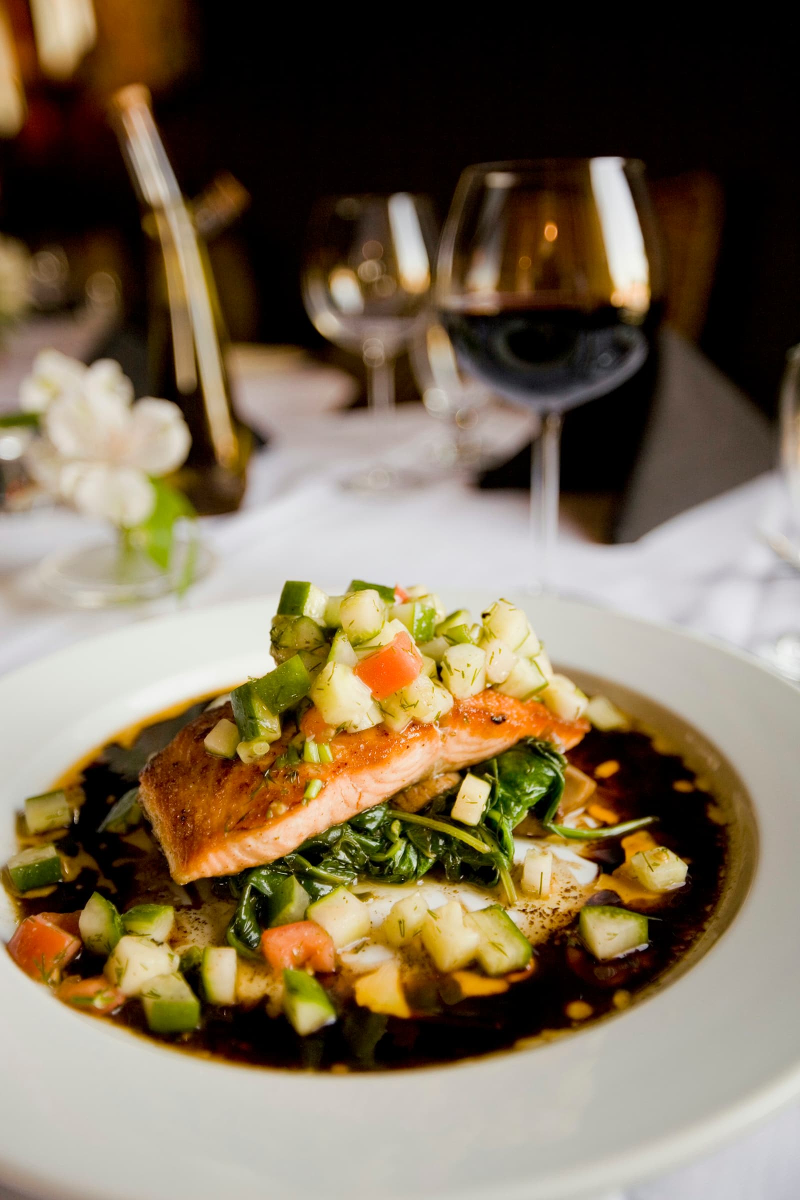 A plate from the kitchen at Tropicana Resort