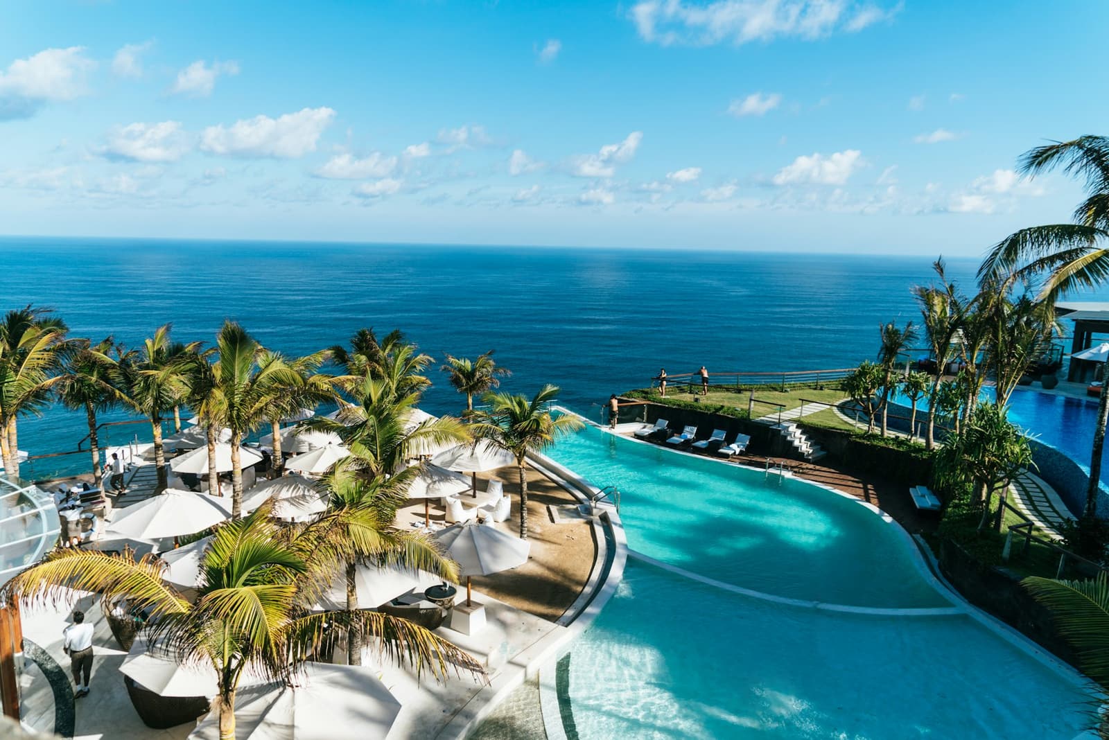 The terrace above the beach at Tropicana Resort